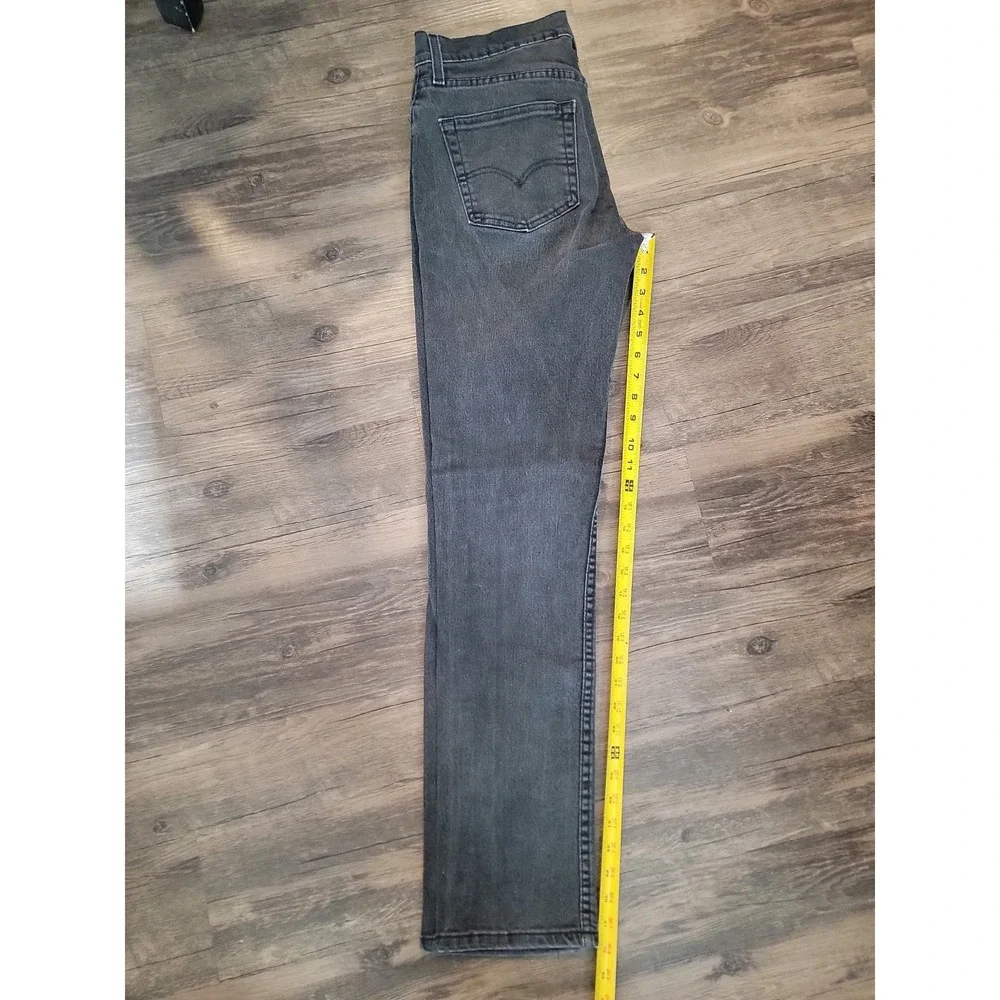 Levis 511 Slim Fit Jeans Mens 31x34 Charcoal Gray Denim